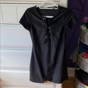 Express Suede Short Mini Dress